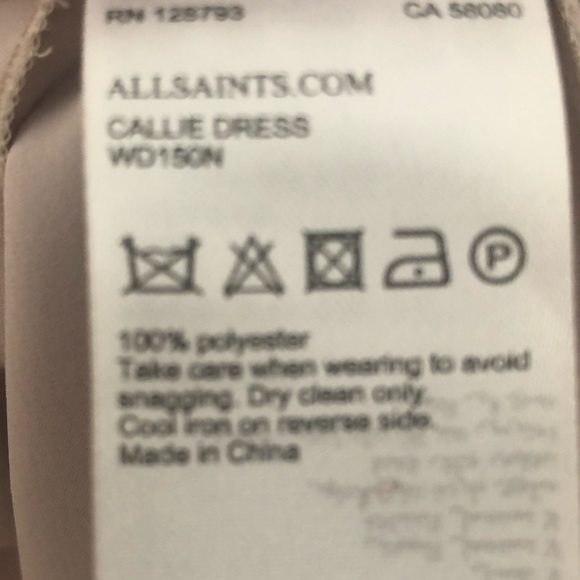 Allsaints - V Neck Sleeveless Buckled Dress - Picture 10 of 11